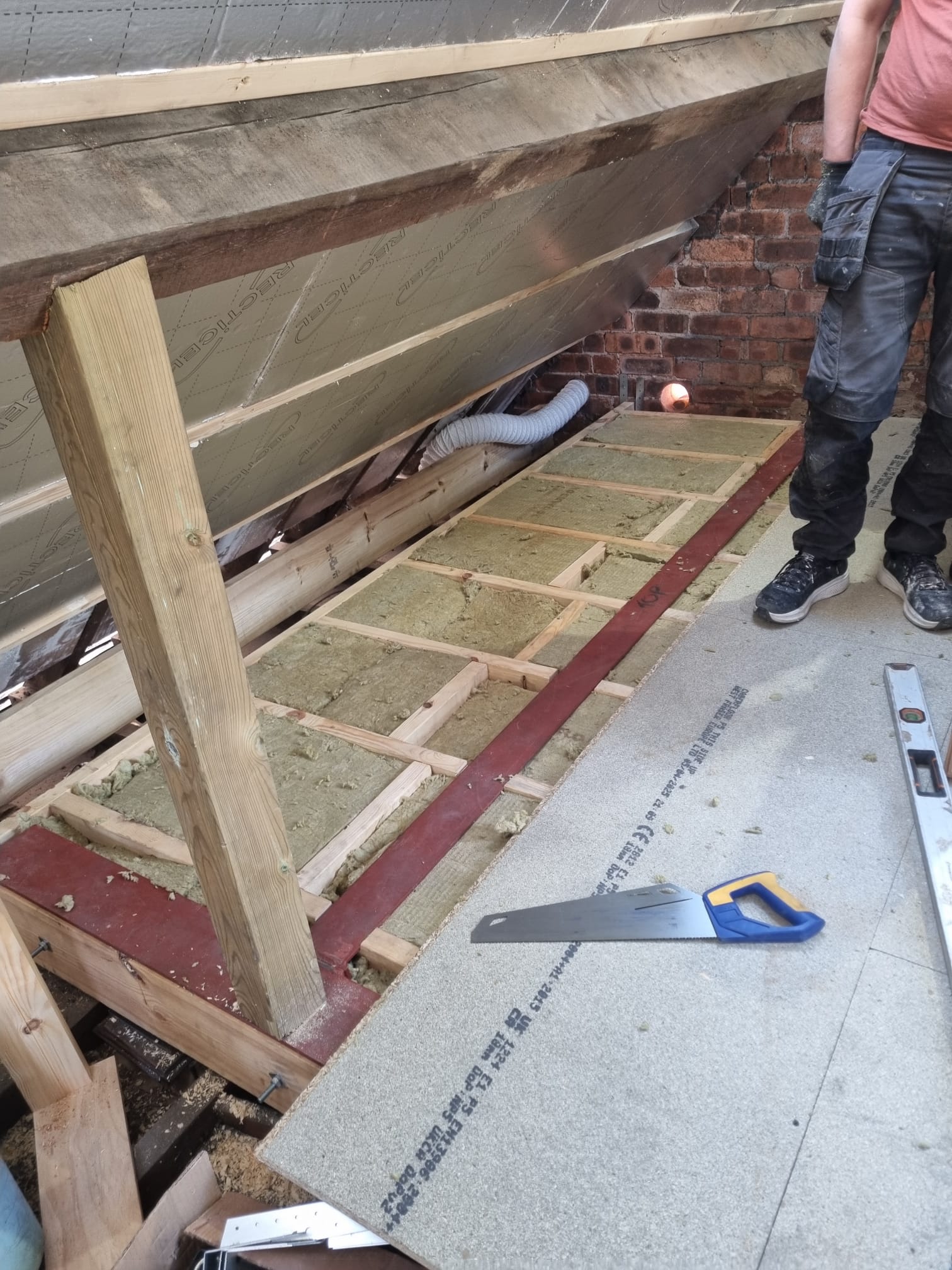 Loft conversion insulation and interior work