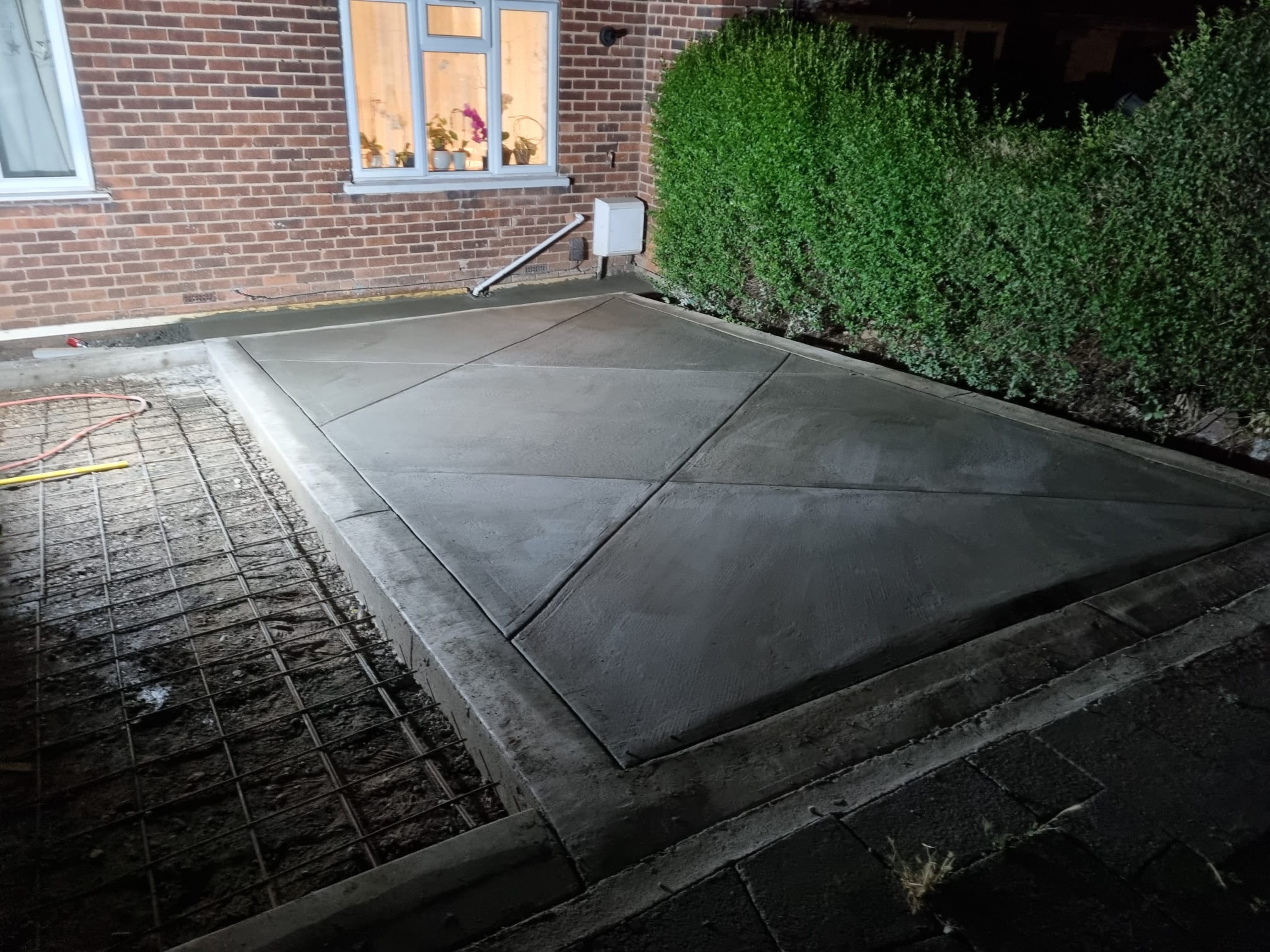 Patio concrete work in Mansfield
